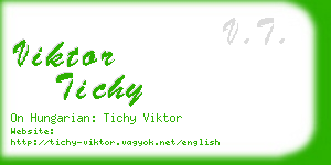 viktor tichy business card